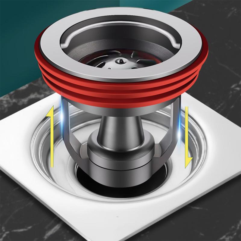 Full Copper Magnetic Levitation Drain Insert Anti-backflow Odor-proof Plug Universal Bathroom Floor Drain Core