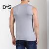 Men Summer Fitness Vest Solid Color Seamless Plus Size V Neck Sleeveless Stretchy Soft Breathable Quick-drying Pullover Casual Men Gym Sport Tank Top