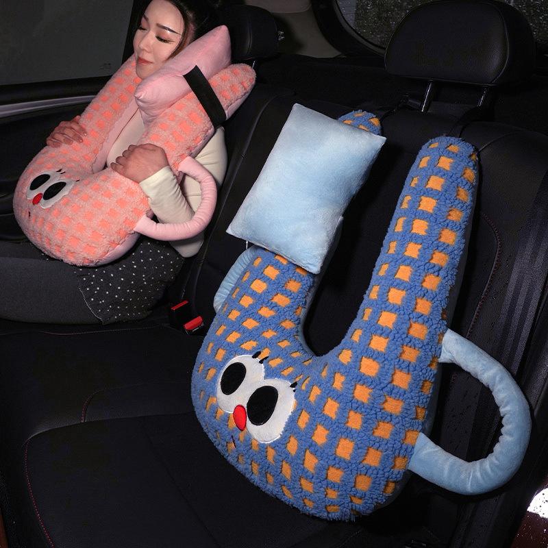 Cartoon Car Pillow Children'S Car Sleeping Artifact Car Pillow Throw Pillow Rear Seat Head Pillow Side Sleeping Neck Pillow
