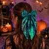 Dark Style Hair Bows for Festivals Halloween Bow Clip Women Girls, Spider Web Barrettes Cute Girls Clips, Large Bowknot Accessories Cosplay