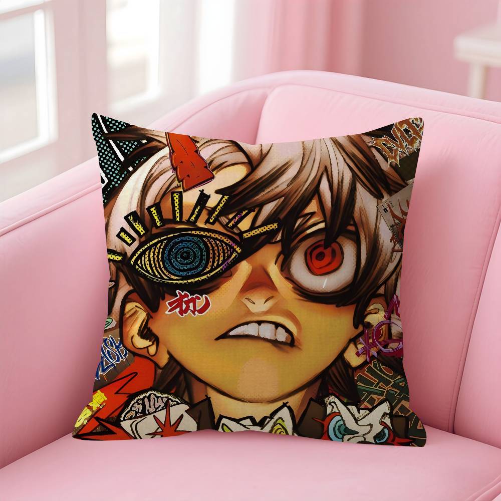 Anime Comic Gachiakuta Riyo Cushion Cover Car Throw Pillow Case For Sofa Car Christmas Gift