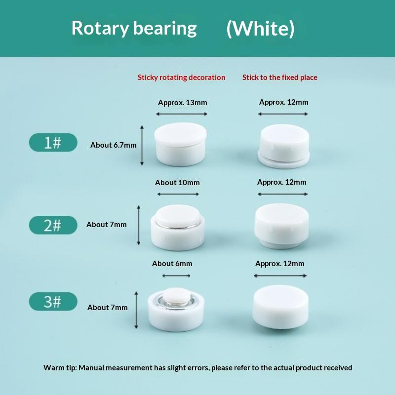 10Pcs 360°Rotation Mini Rotating Bearings Smooth Spin 3 Size Ball Bearing Accessories High Precision Jewelry Making