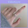 Bague Perle Ajustable Élégante Pour Femmes Présentant Un Style Géométrique Chic