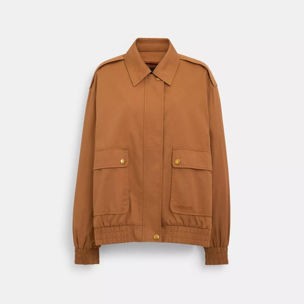

Coach Snap Front Harrington Bomber Chai XSmall