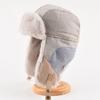 Triple color splicing Lei Feng hat men's winter warm windproof cotton hat women's plush ear protector Northeast cycling hat