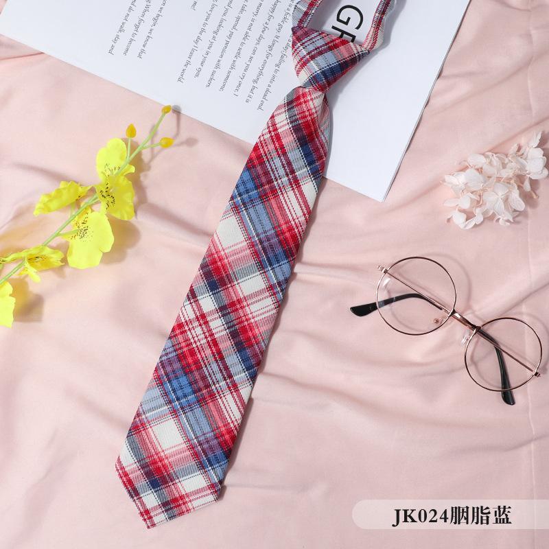 Jk Japonský kostkovaný Černý motýlek Obojkový provázek Dámská kravata Kolejní styl Streamer Motýlek Koš Ins Námořnický oblek