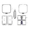 Clear Flexible Case with Carabiner Protector Cover for Rings Charger Shell Dustproof Charging Case Cover