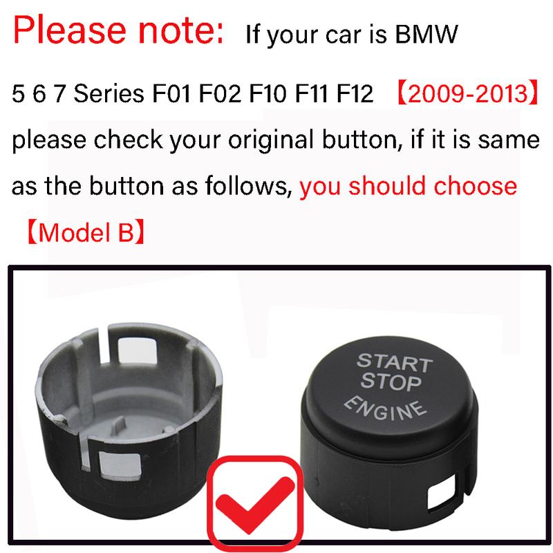 Car Styling For BMW 1 2 3 4 5 6 7 Series F20 F21 F22 F23 F30 F34 F10 F18 F12 F07 F01 F02 ENGINE START STOP Switch Button Sticker