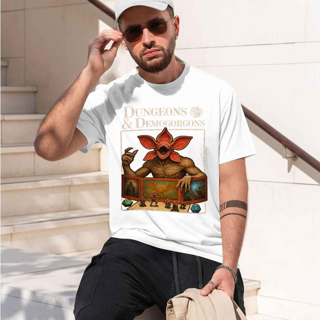 2026 New Model Ed Munson Demogorgon 100cotton Mens Shirt Gothic Graphic Summer Short Sve D Women Fashion Tshirts