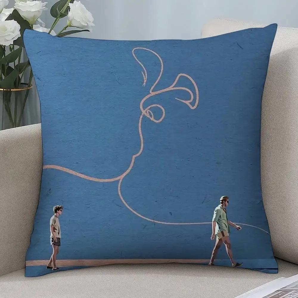 Gay Call Me Your Name Pillow Case Short Plush Double-sided Print Square Throw Pillow Covers Sofa Home Cushion Decor