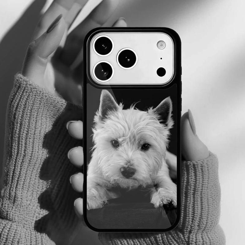 west highland white terrier small white dog Phone Case for iPhone 17 Air 16e 15 14 13 Pro Max Back Cover for 12 11 Pro Coque