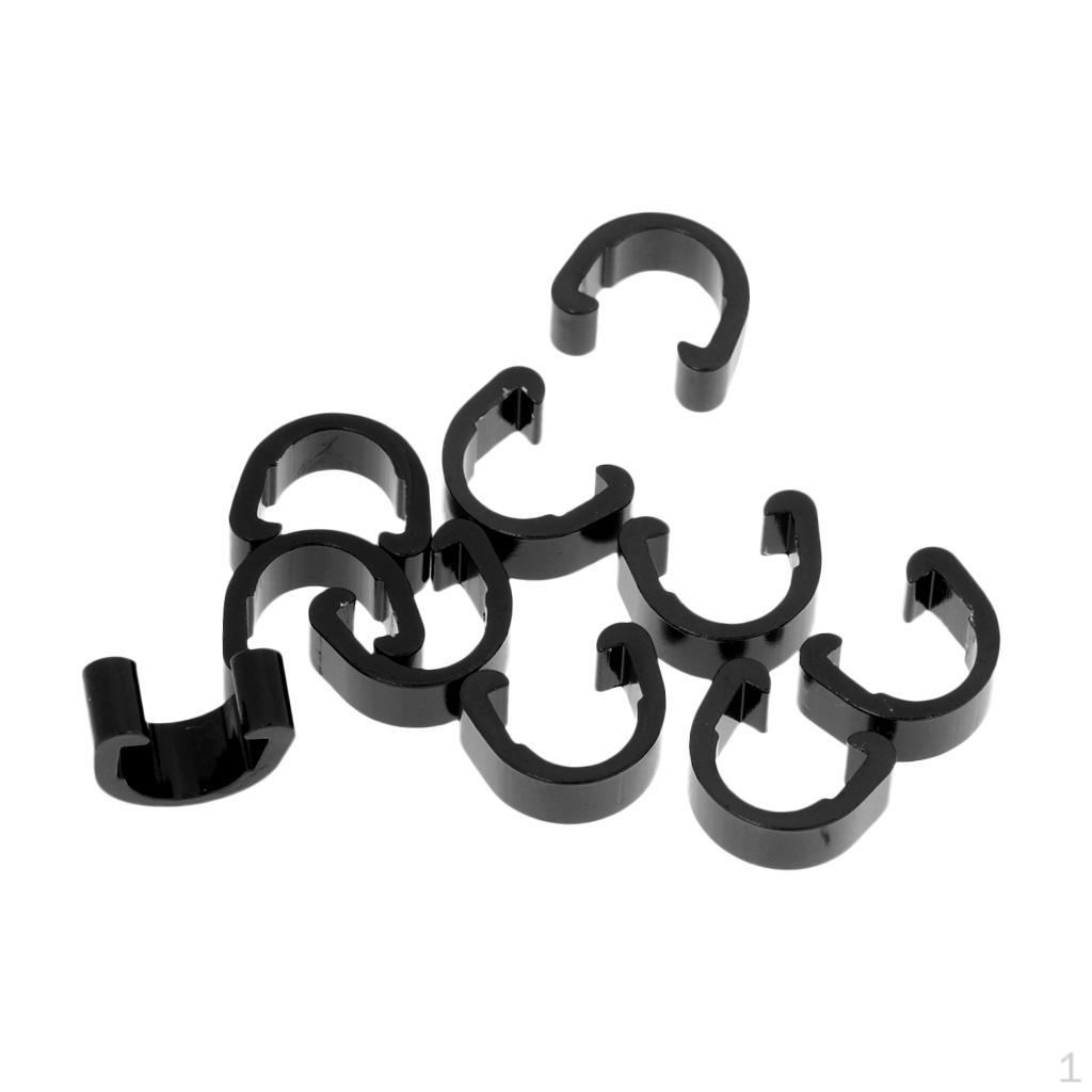 10 Pack MTB Roasd Bike Housing Hose Holder Fixing Clamps Replacement - Select Colors