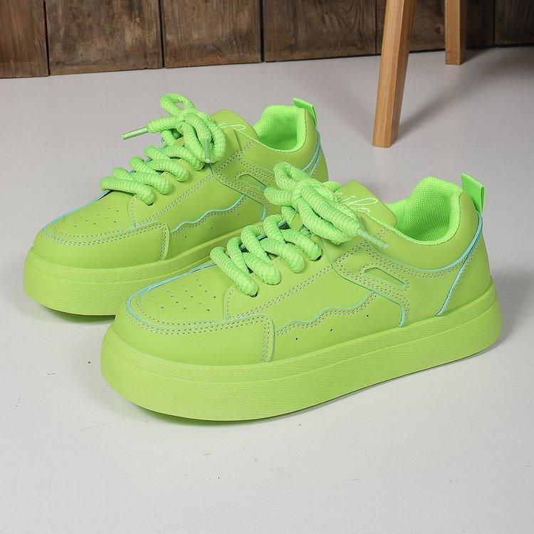 

Plus Size Women Sports Shoes Autumn Winter New Casual Shoes Trend Versatile Leather Thick Sole Casual Sports Shoes Sneakers 43