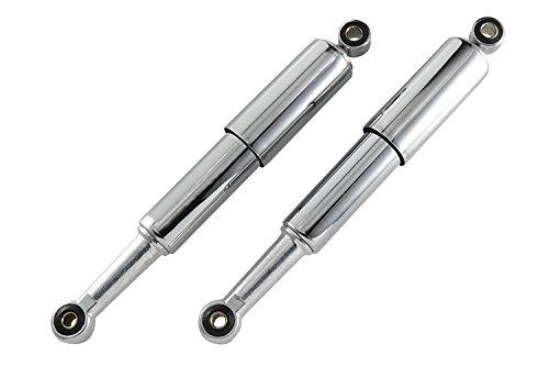 Bike Parts Center Chrome Plated Rear Suspension Set (Left and Right) for Honda Super Cub C50, Part Number 504401