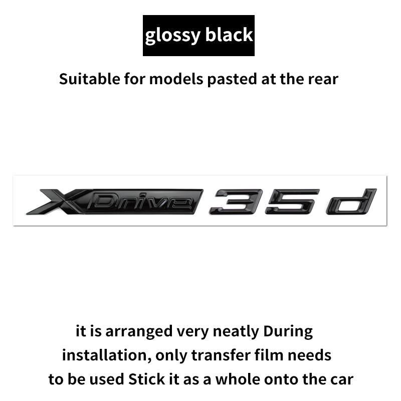 Suitable for BMW X1 X2 X3 X4 X5 X6 X7 F49 U12 F39 G08 G18 F15 F25 F26 G01 G02 G05 G06 G07 logo alphanumeric