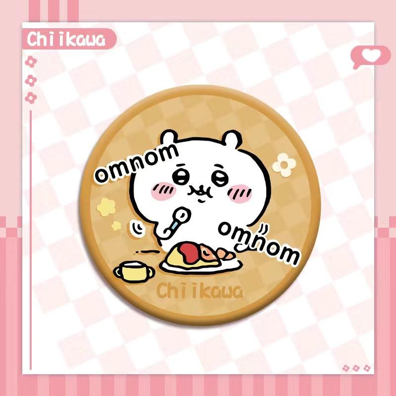 Chiikawa Jii Badge Emoticon Pack Usachi Hachiware Cute Cartoon Series Peripheral HD Tinplate Laser Bars Friend Gift