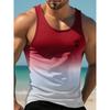 Sommer Freizeit Herren Ärmelloses T-Shirt Hawaiianischer Stil Herrenmode Rundhals Tanktop Outdoor Strand Herren Tanktop