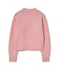 YALE Women'S Boucle Mock Neck Crop Knit_Pink