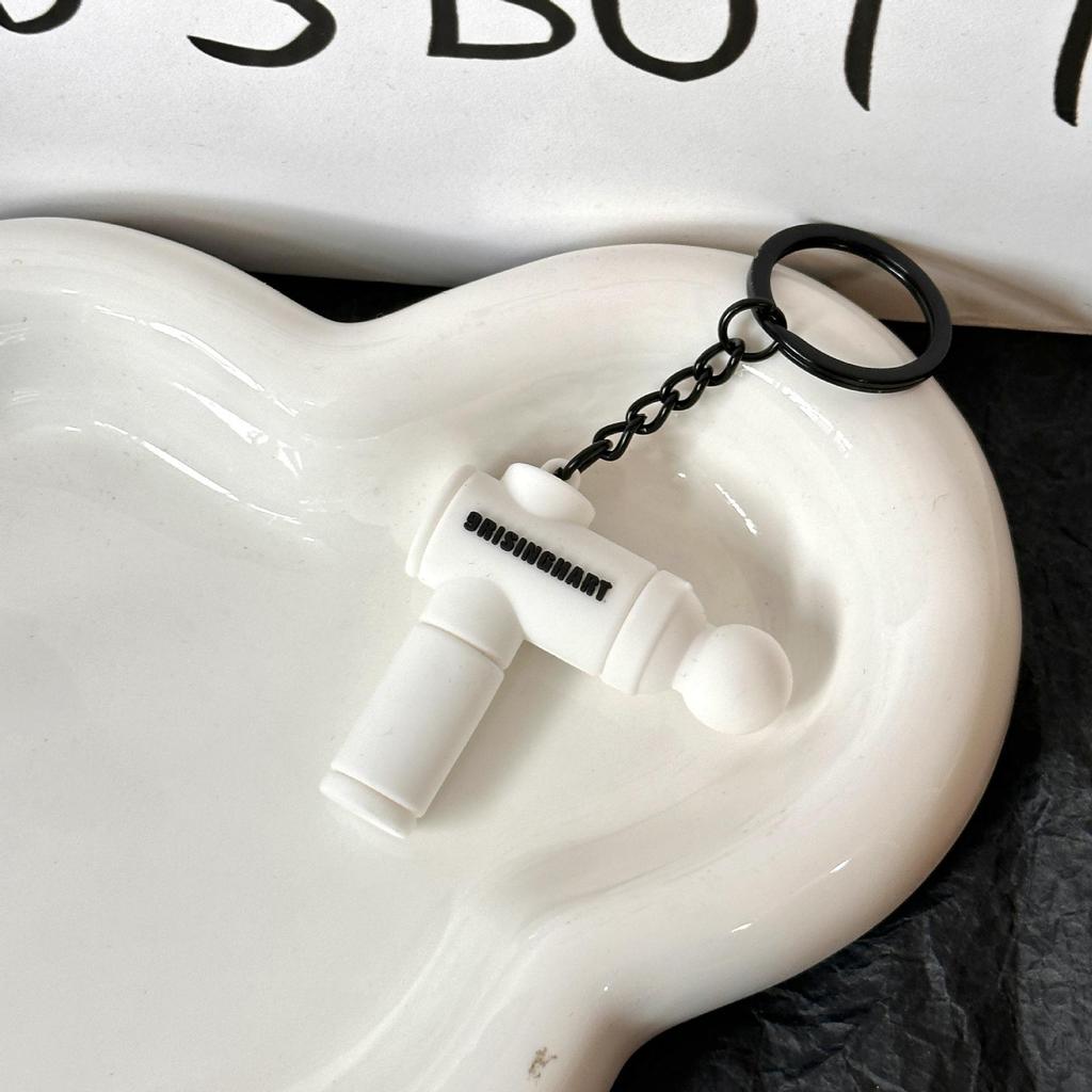 Miu Series Dumbbell Plate Keychain: Trendy Fitness Accessory & Sports Jewelry Gift