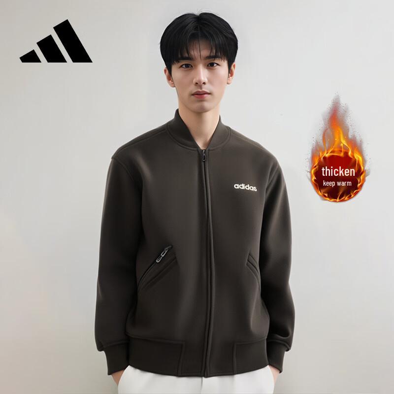 Adidas Unisex Winter Warm Padded Baseball Collar Jacket M