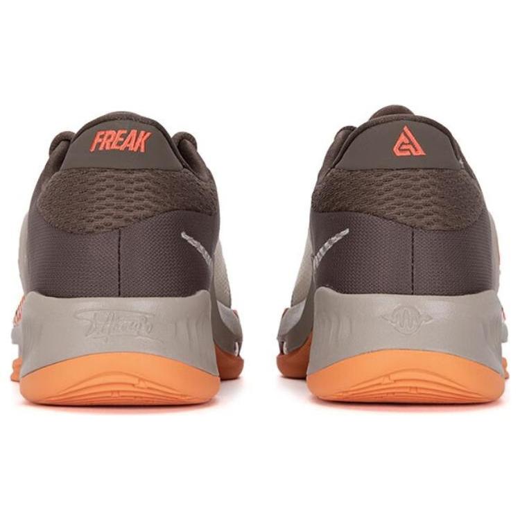 Nike Zoom Freak 4 EP 'Letter Bros' (Unisex) Ironstone / Orange Trance / Cobblestone / Sail Basketball Shoes DJ6148 003