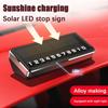 Solar Powered Privacy Parking Phone Number Plate With LED Light And Rotating Switches For Car Motorcycle