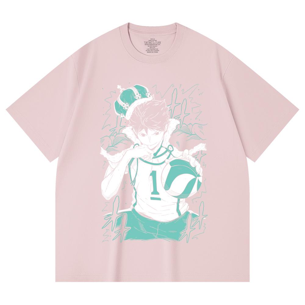 230 Gsm 100% Cotton Haikyu V3 Oikawa Print Unisex Heavy Cotton T Shirt