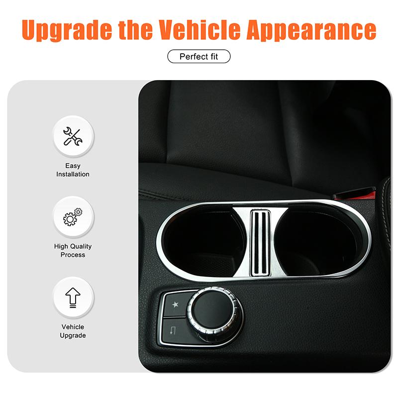 Center Control Cup Holder Cover Trim Sticker Drink Holder Frame For Mercedes Benz A GLA CLA Class W177 W176 H247 X156 C118 C117
