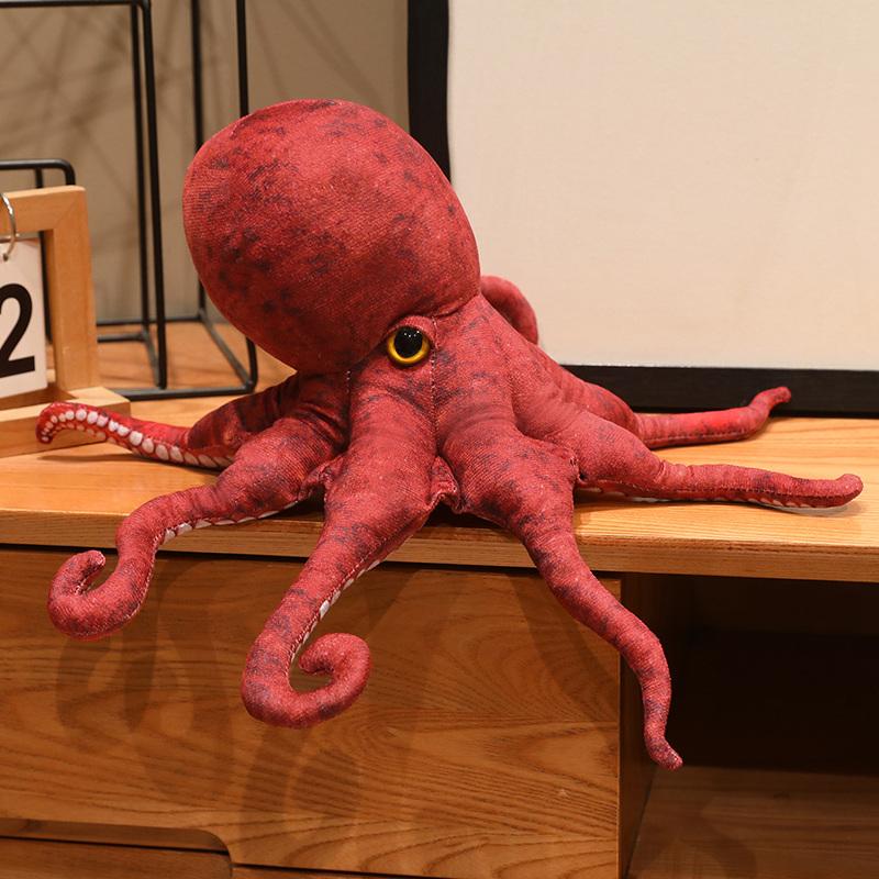 Octopus Doll 40/80cm Underwater Animal Octopus Plush Doll Realistic Quarium Sea Animals Toy Ocean Enthusiast Collection