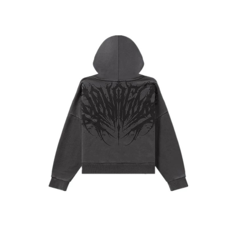 Sudadera Deportiva Retro Americana YoungLA: Chaqueta de Fitness y Running de Moda