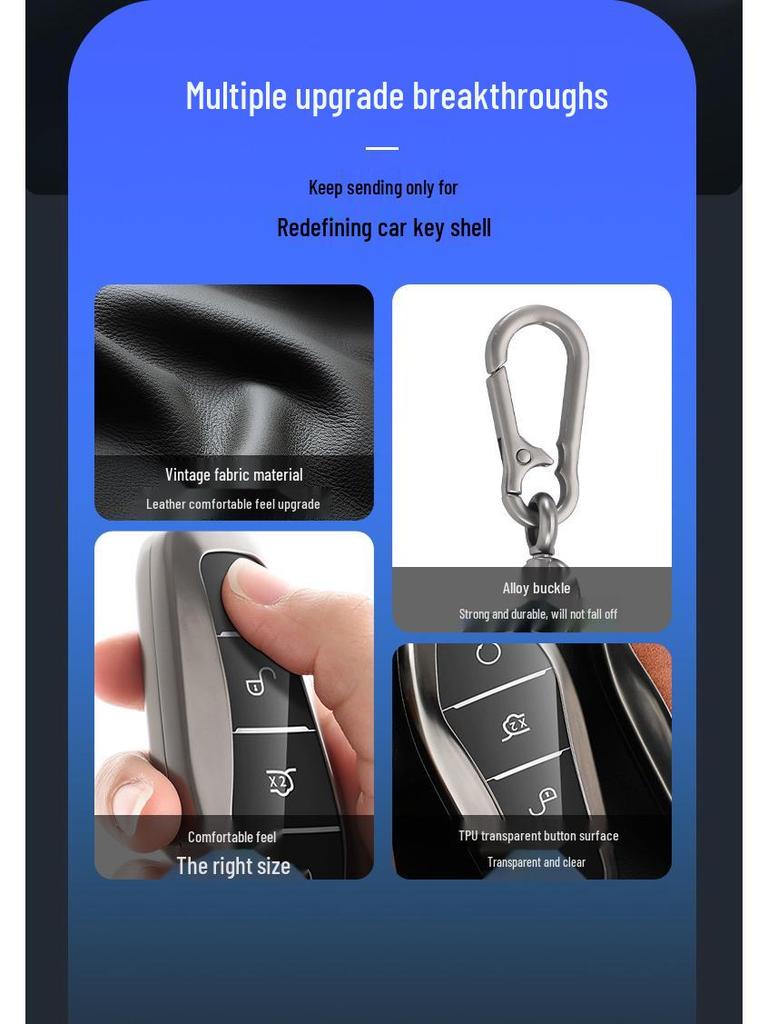 BYD Key Case for Qin PLUS, Tang DMI, Dolphin, e2, Destroyer 05, Song MAX, Qin Pro, Han EV