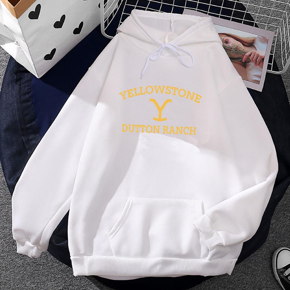 Yellowstone Dutton Ranch TV Series Hoodies Graphic Clothes Winter Long Sleeve Sweatshirts Moletom Masculino Printing