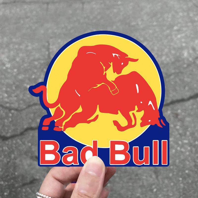 Red Bull Red Bull Car Motorcycle Stickers Covering Scratches On the Desktop, Luggage Box, and Computer Case - Red Bull Funny Stickers