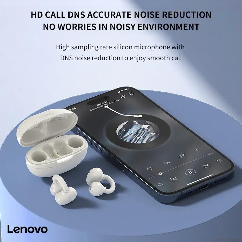Lenovo EA330 Open Earphones HiFi Stereo HD Mic Call Earbuds Wireless Bluetooth Headphones Sports Gaming Ear Clip Headset 300mAh