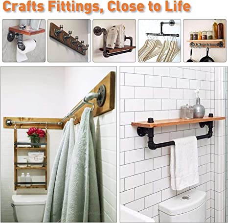 Floor Flange 1/2" 3/4" 1" Female Thread Pipe Flange Industrial Plastic Iron Pipe Fittings Garden Decorative Supplies