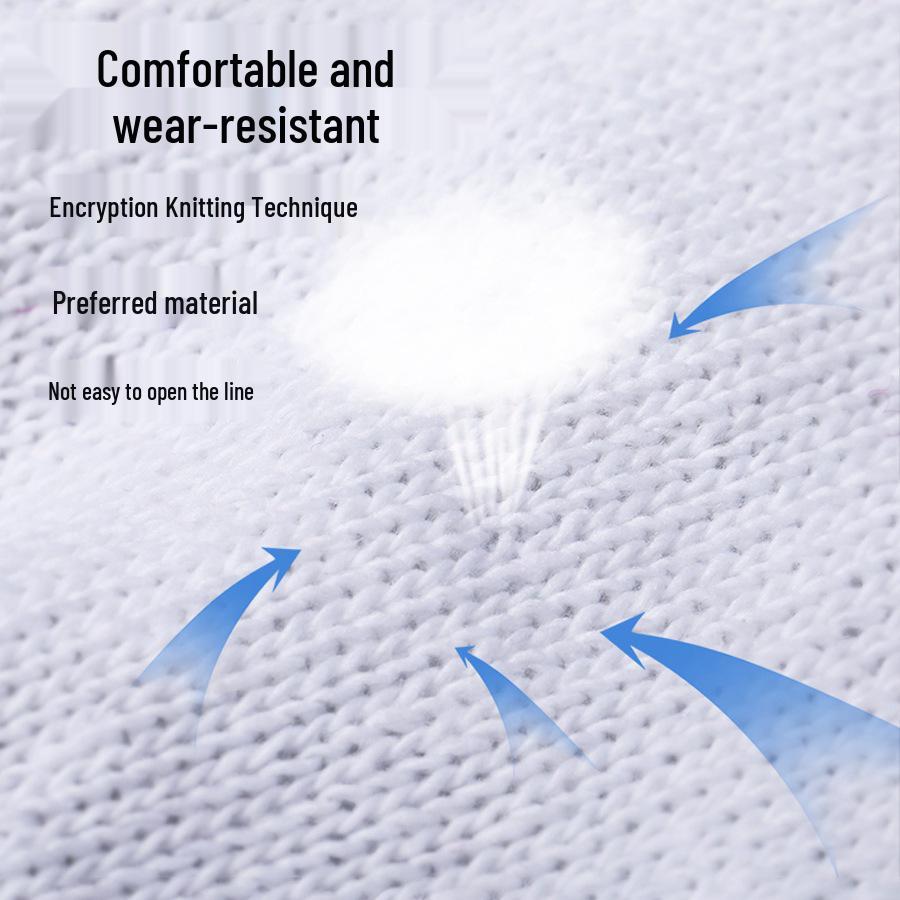 Men's Non-Slip Work Gloves - Durable, Wear-Resistant, Thickened Cotton Yarn & Nylon for Construction.