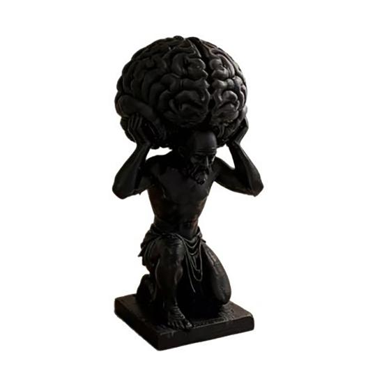 Desktop Ornament Stress Relief Texture Figure Dark Matte 3D