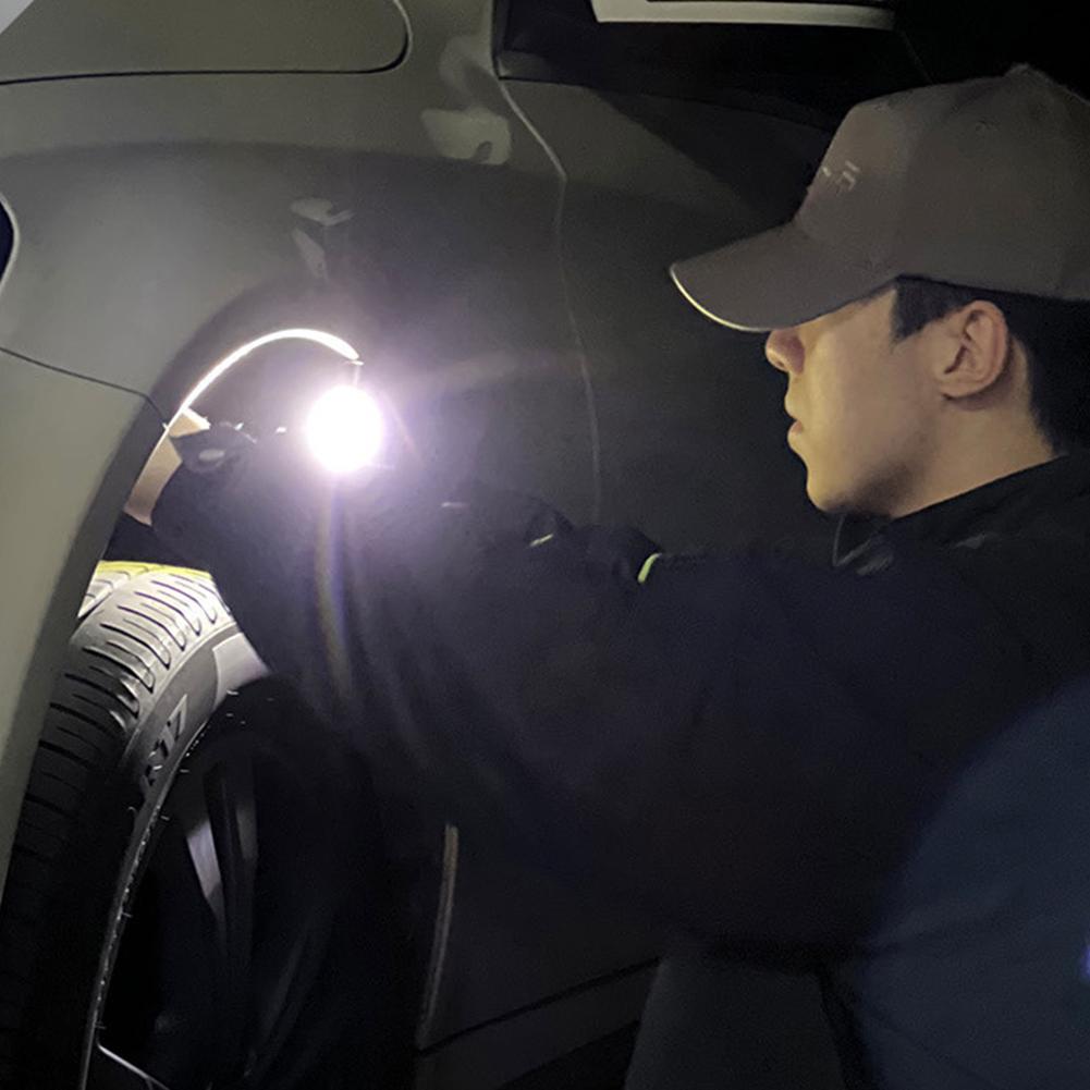 Mini Keychain Flashlight USB Charging High Bright Flashlight 300mAh Super Bright Torch Power Display for Camping Fishing Walking