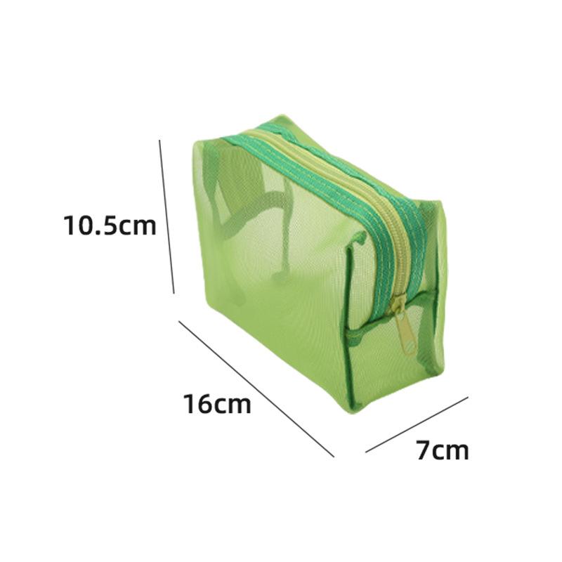 Nylon Mesh Cosmetic Bag Storage Lipstick Bag Earphone Data Cable Storage Bag Portable Travel Storage Bag