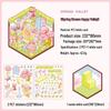 Extra Large 3D Cartoon Landscape Sticker: Ancient Style DIY Miniature Scene