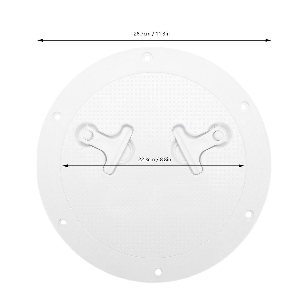 Bootsdeck Luke Zugangsabdeckung Bootsdeckabdeckung 9 Zoll Runde Bootsluke mit Abnehmbarer Abdeckung Inspektionsdeckel Luke für Schiffe Wohnmobile