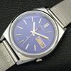 REFURBISHED VINTAGE SEIKO EXPO 70 AUTOMATIC JAPAN MENS BLUE DIAL WATCH a433571-2 R117-a433571