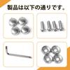 AX2V License Plate Bolt, Anti-theft Screws, Proof License Plate Frame for Car License Plate Bolt Protector M6 (15mm)