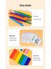 Rainbow Counting Sticks: Early Childhood Math Puzzle & Educational Wooden Toy