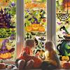 9 Sheets Halloween Window Clings Decals for Party Decoration, Reusable Double Side Halloween Window Stickers, Indoor & Outdoor Home Decor,Ghosts,