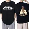 Vintage Washed Avatar The Last Airbender Appa Flying Bison Eastern Fantasy Animated Series Printed Cotton T-shirt Men Women Tee Summer Casual Fashion