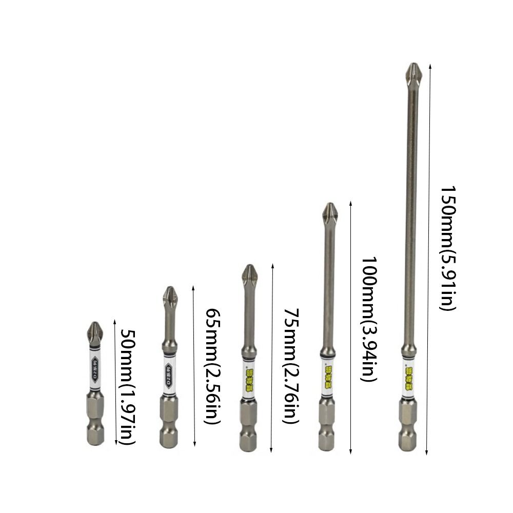 Impact Resistant Cross Head Bit D2 Non-slip Electric Screwdriver Bit Electric Screwdrivers