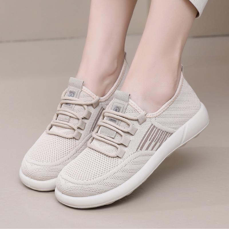 Schuhe Frühling Mode vielseitig einzelne Schuhe Netz atmungsaktiv faul bequem leicht rutschfest verschleißfest Schuhe