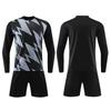 Men Kid Long Sleeve Football Jersey Set  New Season Team Soccer Training Match Sports Uniform Suit for Children