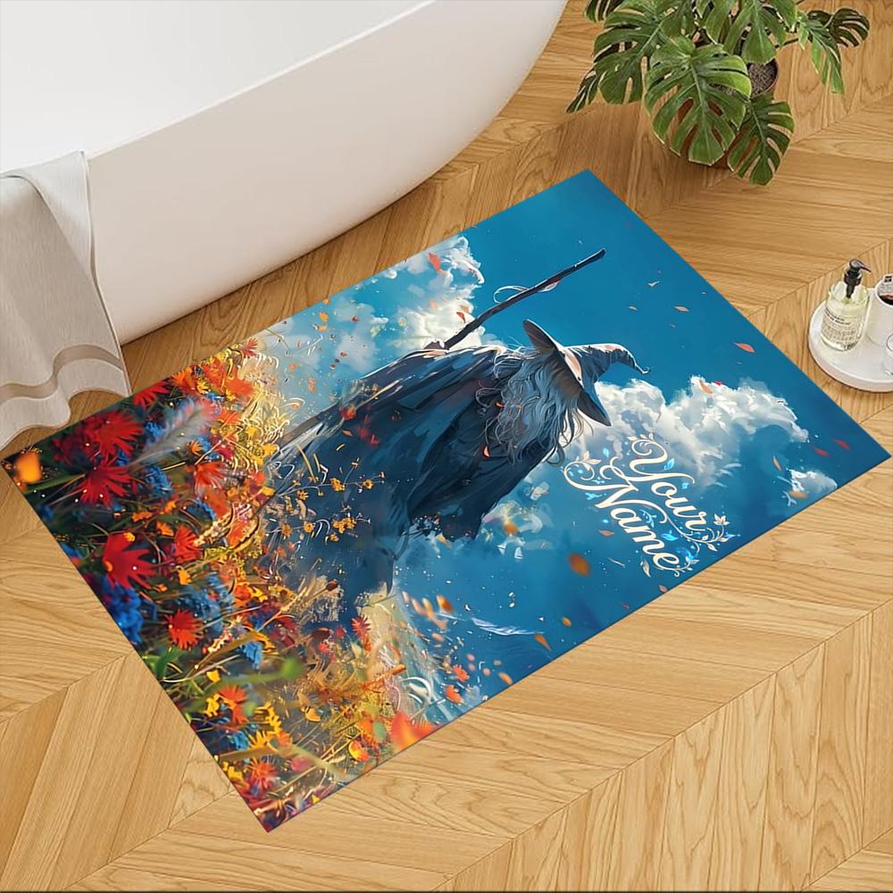 Lord Rings Customized Name Floor Mat Perfect for Dormitory Outdoor Dining Room Decorate Room Antislip Carpet Anime Office Decor